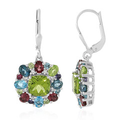 Boucles d'oreilles en argent et Péridot