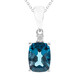 Collier en or et Topaze bleu de Londres