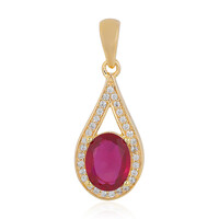 Pendentif en argent et Rubis de Madagascar