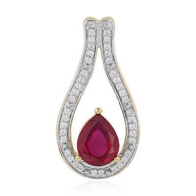 Pendentif en argent et Rubis de Madagascar