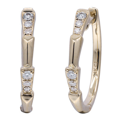Boucles d'oreilles en or et Diamant I1 (H) (CIRARI)