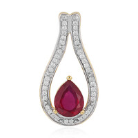 Pendentif en argent et Rubis de Madagascar