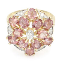 Bague en or et Saphir Padparadscha non chauffé (AMAYANI)