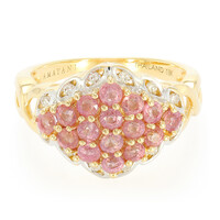 Bague en or et Saphir Padparadscha non chauffé (AMAYANI)