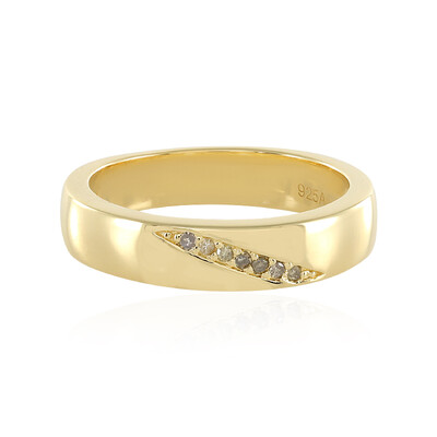 Bague en argent et Diamant chocolat I3