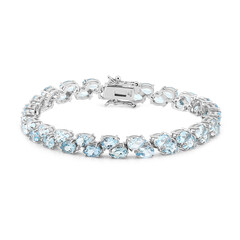 Bracelet en argent et Topaze bleu ciel