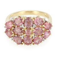 Bague en or et Saphir Padparadscha non chauffé (AMAYANI)
