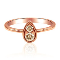 Bague en or et Diamant rose de France SI1 d'Argyle 