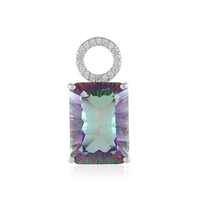 Pendentif en argent et Quartz mystique