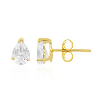 Boucles d'oreilles en argent et Topaze blanche