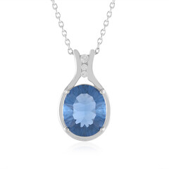 Collier en argent et Fluorite à couleur changeante