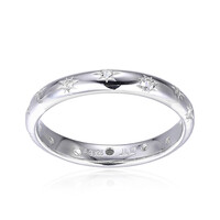 Bague en argent et Topaze blanche