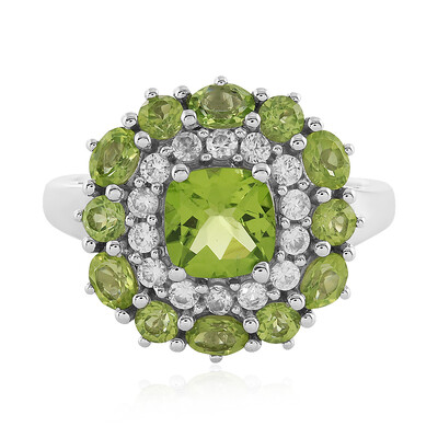 Bague en argent et Péridot