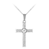 Collier en argent et Topaze blanche