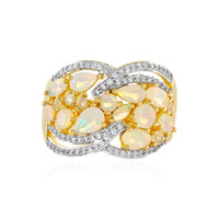 Bague en argent et Opale Welo