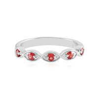 Bague en argent et Rubis de Tanzanie