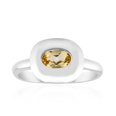Bague en argent et Topaze impériale (Pallanova)