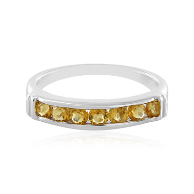 Bague en argent et Citrine