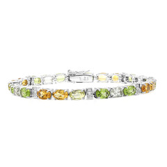Bracelet en argent et Péridot