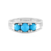 Bague en argent et Turquoise Sleeping Beauty (Anne Bever)