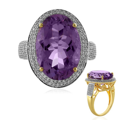 Bague en argent et Améthyste