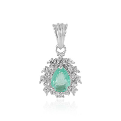 Pendentif en argent et Emeraude de Colombie