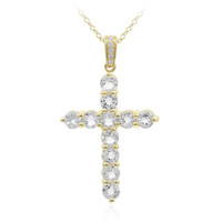 Collier en argent et Topaze blanche