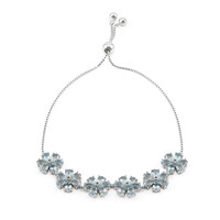 Bracelet en argent et Topaze bleu ciel