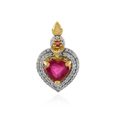 Pendentif en argent et Rubis de Madagascar