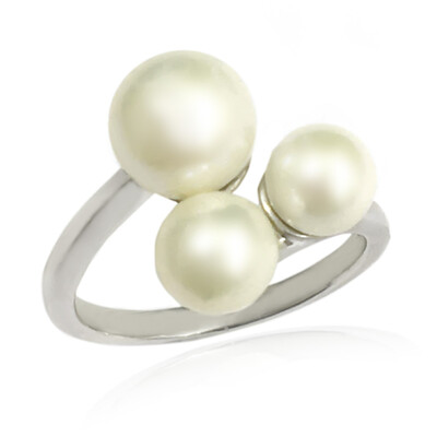 Bague en argent et Perle de culture d'eau douce