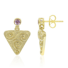 Boucles d'oreilles en argent et Améthyste