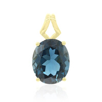 Pendentif en or et Topaze bleu de Londres (Tenner Diniz)