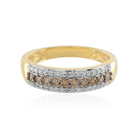 Bague en argent et Diamant champagne I3