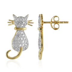 Boucles d'oreilles en argent et Diamant I3 (I)