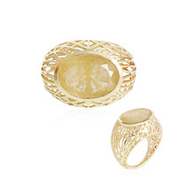 Bague en or et Quartz rutile (Cheveux de Vénus) (Ornaments by de Melo)