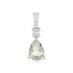Pendentif en argent et Améthyste verte