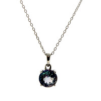 Collier en argent et Topaze Neptune