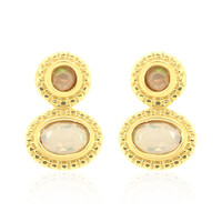 Boucles d'oreilles en argent et Opale Welo