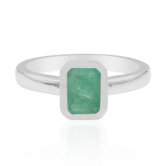 Bague en argent et Emeraude de Zambie