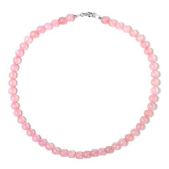 Collier en argent et Quartz rose