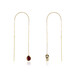 Boucles d'oreilles en or et Grenat Rhodolite (CUSTODANA)