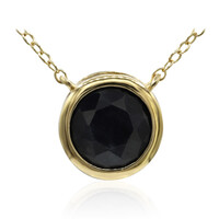 Collier en argent et Saphir noir