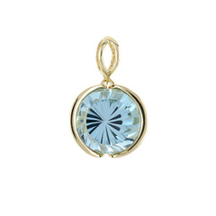 Pendentif en or et Topaze bleu ciel
