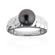 Bague en or et Perle de culture de Tahiti (de Melo)