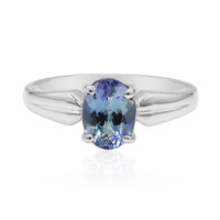 Bague en argent et Tanzanite non chauffée