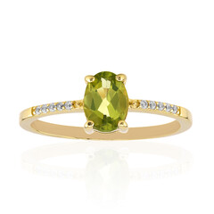 Bague en argent et Péridot de Birmanie