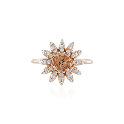 Bague en or et Tourmaline pêche (AMAYANI)