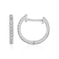 Boucles d'oreilles en argent et Topaze blanche