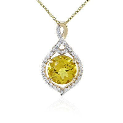 Collier en or et Apatite dorée