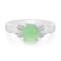 Bague en argent et Chrysoprase impériale